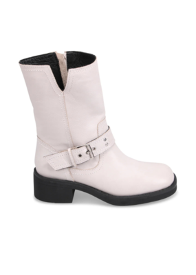 Bueno Deborah Motorcycle Boot in Ice by Bueno