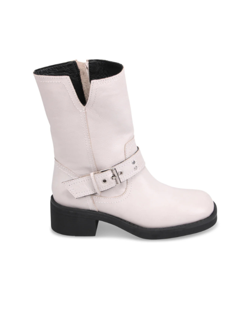 Bueno Deborah Motorcycle Boot in Ice by Bueno
