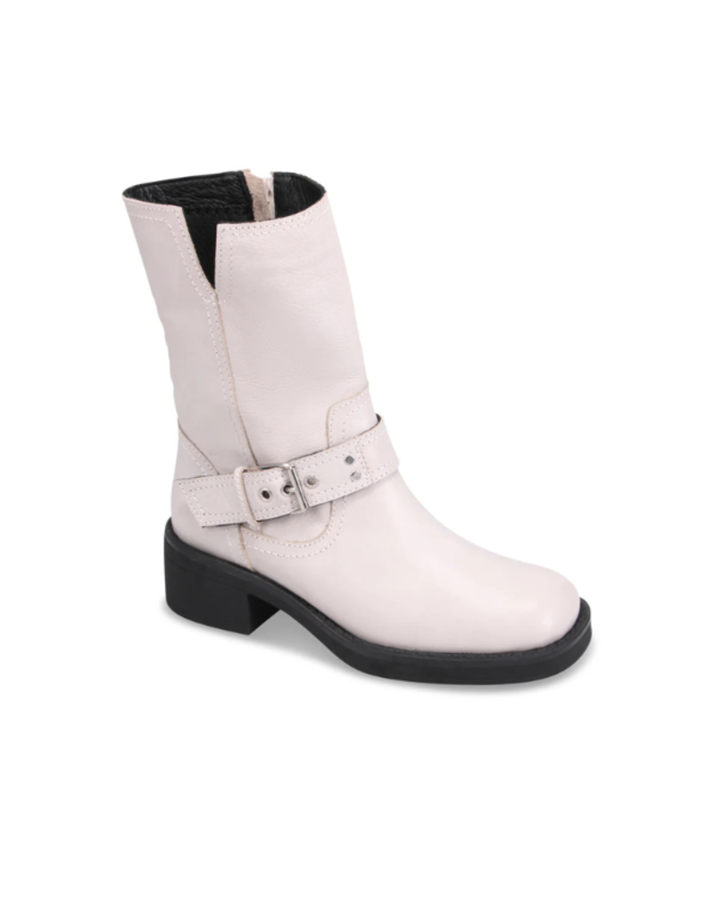 Bueno Deborah Motorcycle Boot in Ice by Bueno