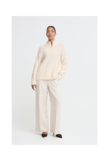 b.young Omanta Halfzip Sweater in Birch Melange by b.young