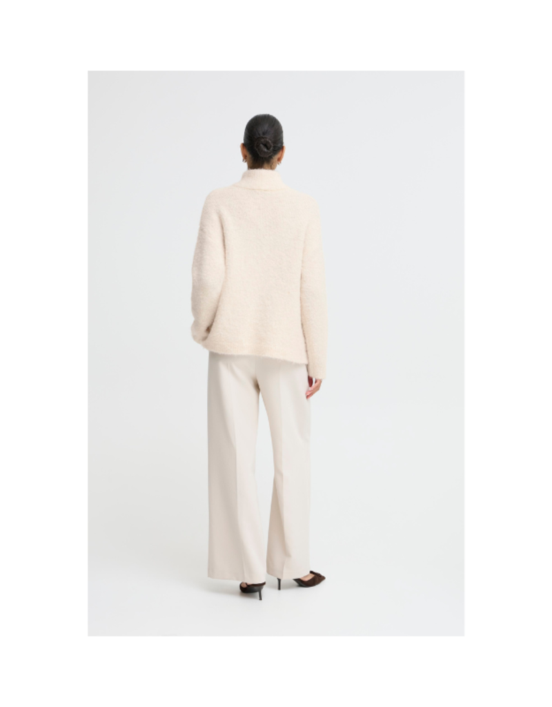 b.young Omanta Halfzip Sweater in Birch Melange by b.young