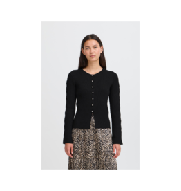 ICHI Dollis Cardigan in Black by ICHI