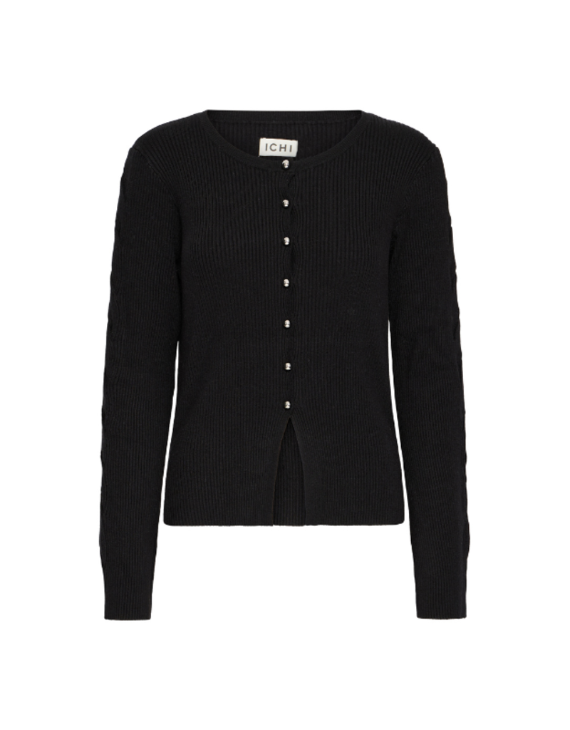 ICHI Dollis Cardigan in Black by ICHI