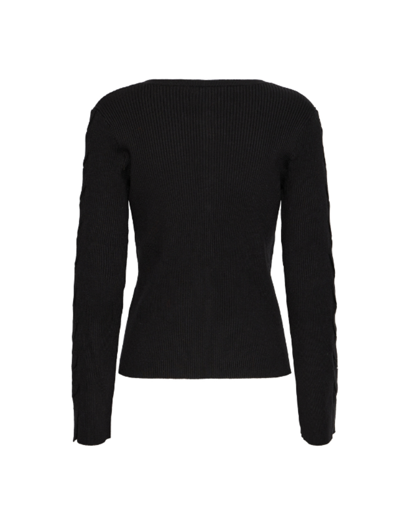 ICHI Dollis Cardigan in Black by ICHI