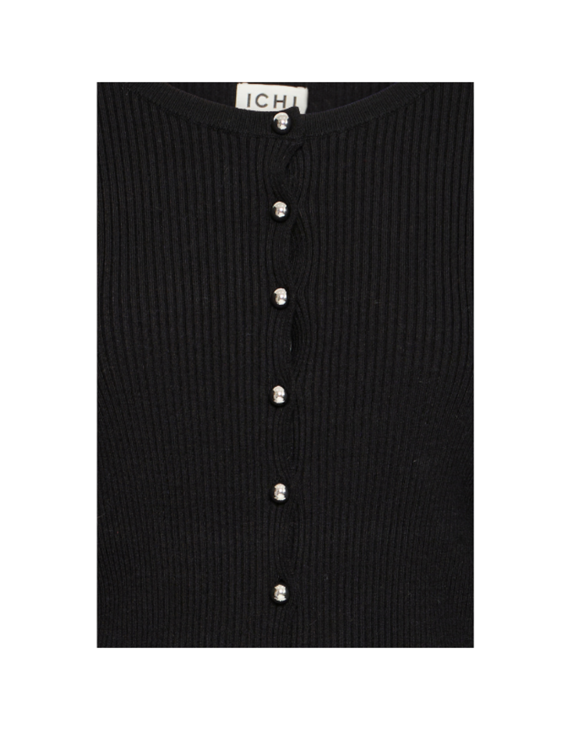 ICHI Dollis Cardigan in Black by ICHI