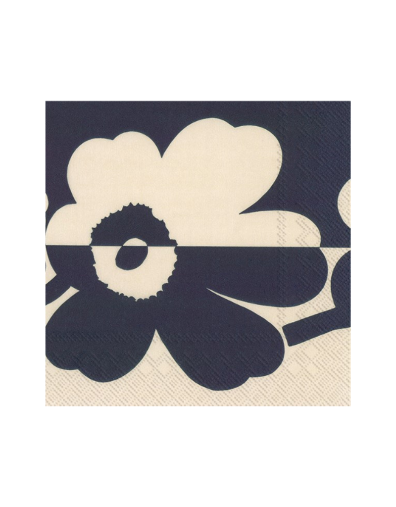 SUUR UNIKKO Linen Blue Marimekko Cocktail Napkins