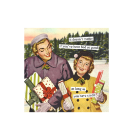 Credit Christmas Cocktail Napkins