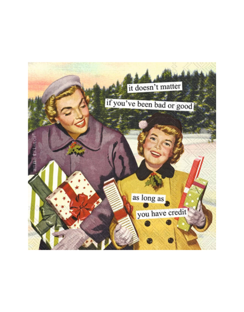 Credit Christmas Cocktail Napkins