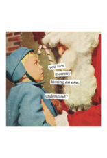 Kissing Santa Christmas Cocktail Napkins