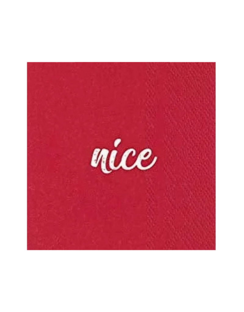 Naughty & Nice Cocktail Napkins