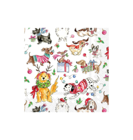 Christmas Dogs Cocktail Napkins