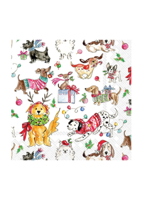 Christmas Dogs Cocktail Napkins