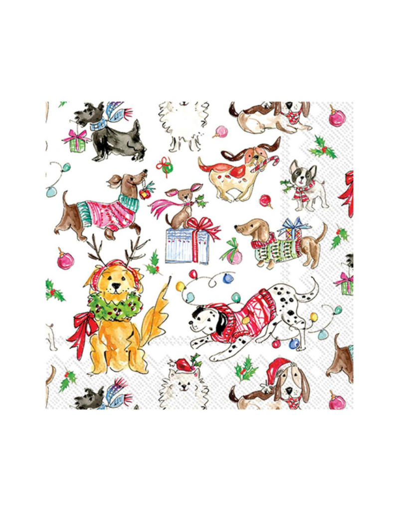 Christmas Dogs Cocktail Napkins