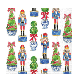Nutcrackers & Topiary Lunch Napkins