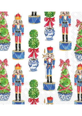 Nutcrackers & Topiary Lunch Napkins