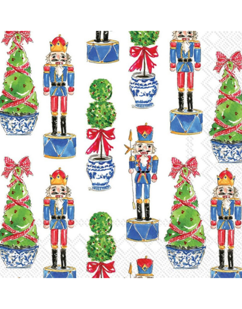 Nutcrackers & Topiary Lunch Napkins