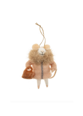Indaba Trading Wintry Wendy Mouse Ornament