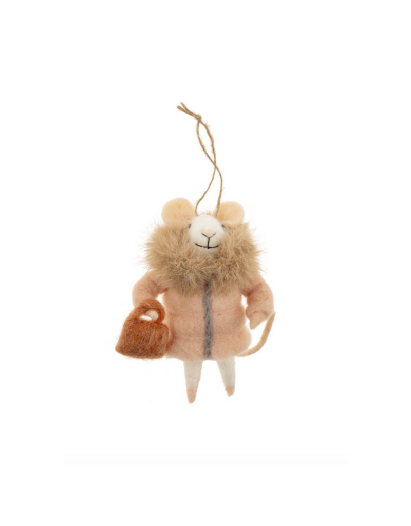 Indaba Trading Wintry Wendy Mouse Ornament