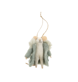 Indaba Trading Super Puff Sofie Mouse Ornament