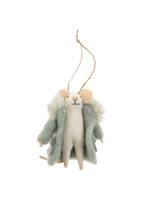 Indaba Trading Super Puff Sofie Mouse Ornament