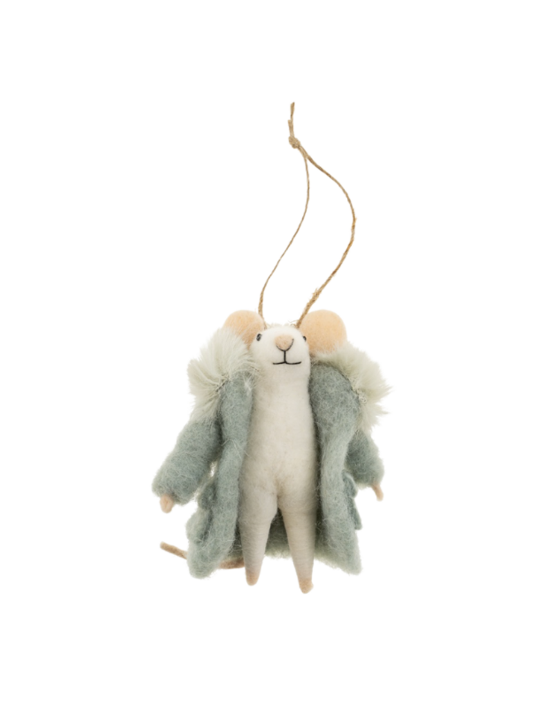 Indaba Trading Super Puff Sofie Mouse Ornament