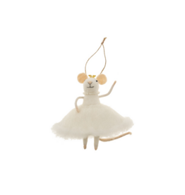 Indaba Trading Snow Princess Mouse Ornament