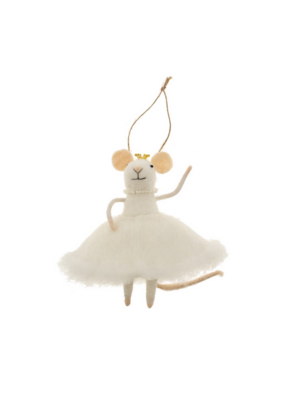 Indaba Trading Snow Princess Mouse Ornament