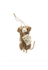 Indaba Trading Newspaper Nelson Mouse Ornament