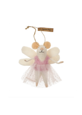 Indaba Trading Sugarplum Fairy Mouse Ornament