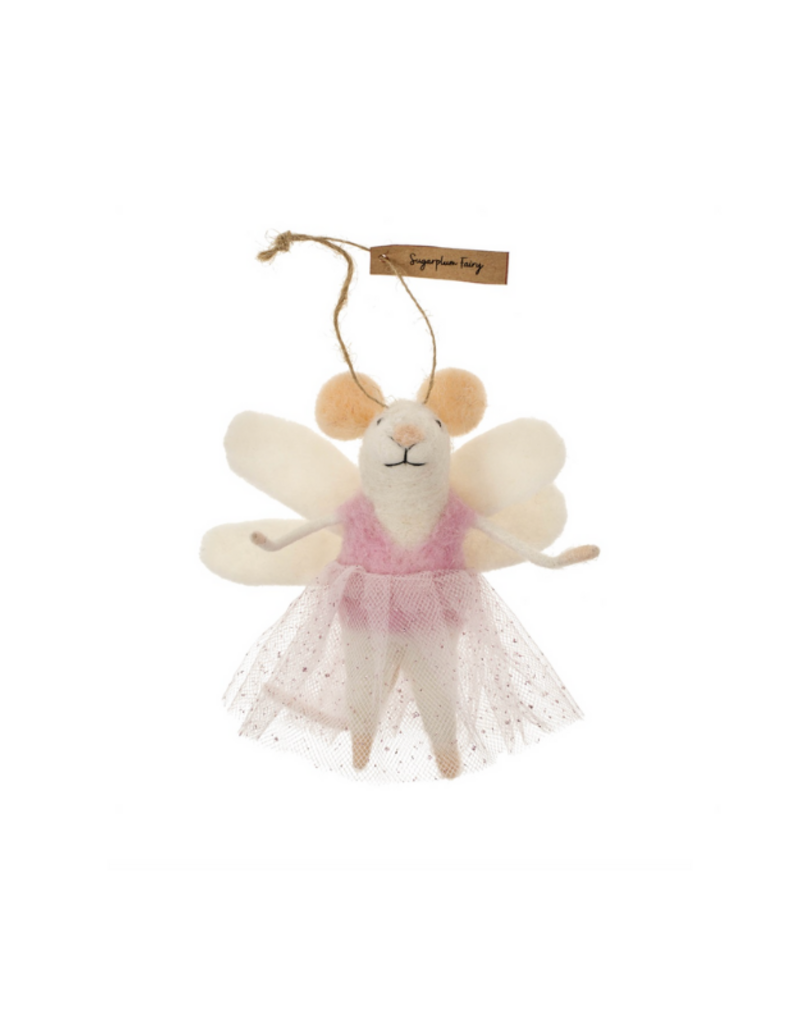 Indaba Trading Sugarplum Fairy Mouse Ornament