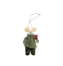 Indaba Trading Wine Watson Mouse Ornament