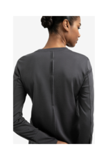 YAYA Longsleeve Jersey Top in Oyster Black by YAYA