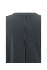 YAYA Longsleeve Jersey Top in Oyster Black by YAYA