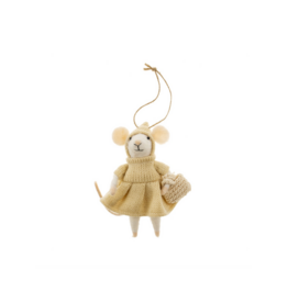 Indaba Trading Prairie Penelope Mouse Ornament