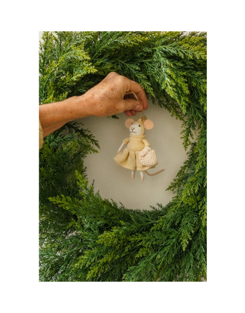 Indaba Trading Prairie Penelope Mouse Ornament