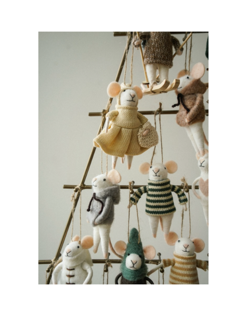 Indaba Trading Prairie Penelope Mouse Ornament