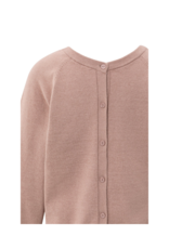 YAYA Double V-Neck Sweater in Blush Pink by YAYA