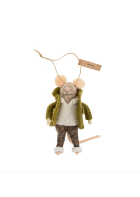 Indaba Trading Hip Harry Mouse Ornament