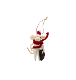 Indaba Trading Yuletide Yohan Mouse Ornament