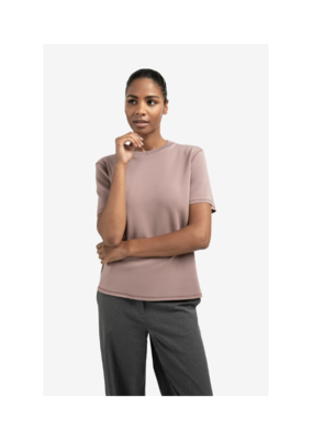 YAYA Short Sleeve Sweatshirt in Blush Pink by YAYA