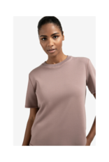 YAYA Short Sleeve Sweatshirt in Blush Pink by YAYA