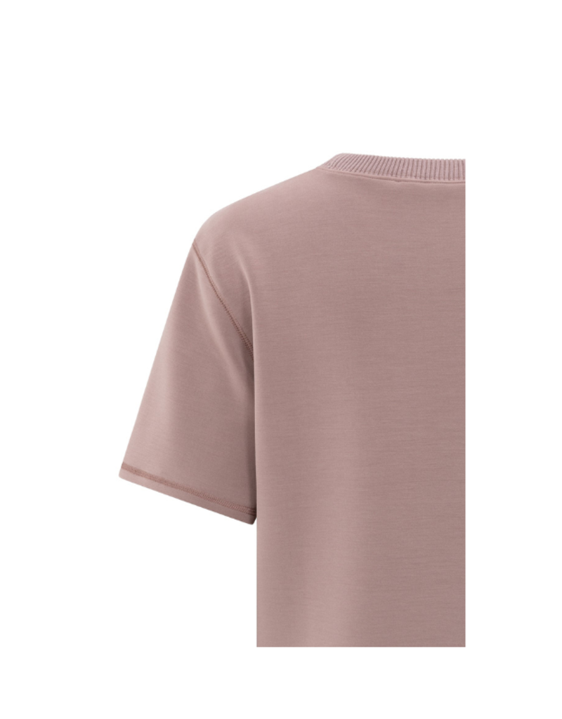 YAYA Short Sleeve Sweatshirt in Blush Pink by YAYA