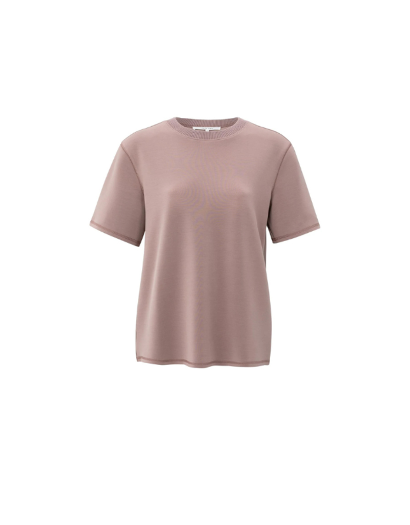 YAYA Short Sleeve Sweatshirt in Blush Pink by YAYA
