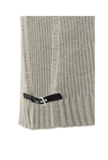 YAYA Rib Stitch Vest in Brownish Grey Melange by YAYA