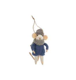 Indaba Trading Cozy Cora Mouse Ornament