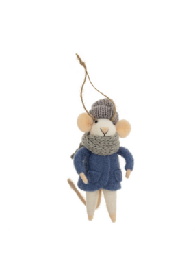 Indaba Trading Cozy Cora Mouse Ornament
