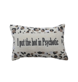 Creative Co-Op Hot Psychotic Cotton Pillow