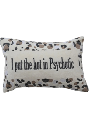Creative Co-Op Hot Psychotic Cotton Pillow
