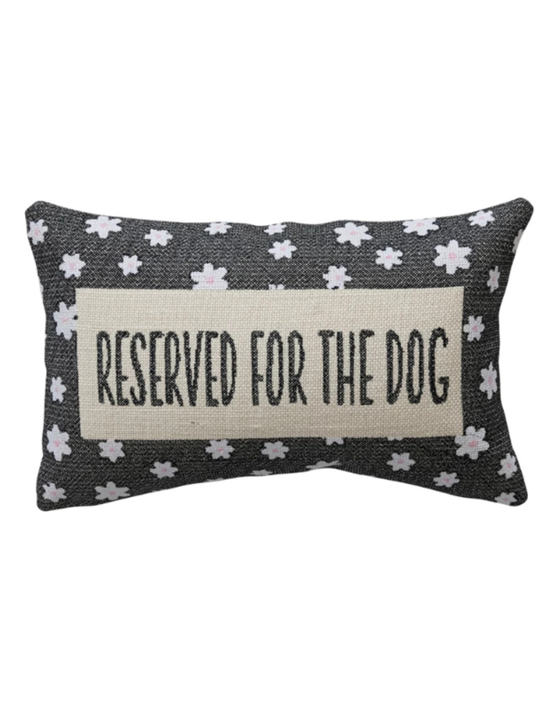Creative Co-Op Reserved For The Dog Pillow