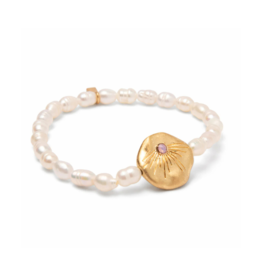 Scout Love Pearl Affirmation Bracelet in Gold by Scout